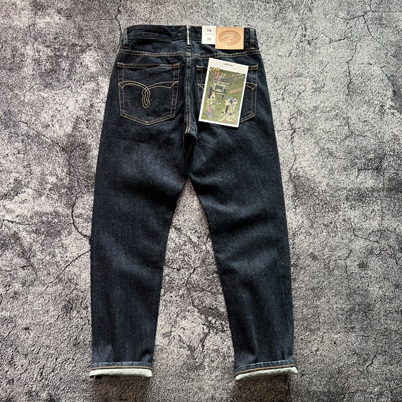 Levis Jeans 501 - คุณภาพสูงอเมริกัน Retro Slim ตรงกางเกงยีนส์ล้าง Desizing แปรงผ้าฝ้าย