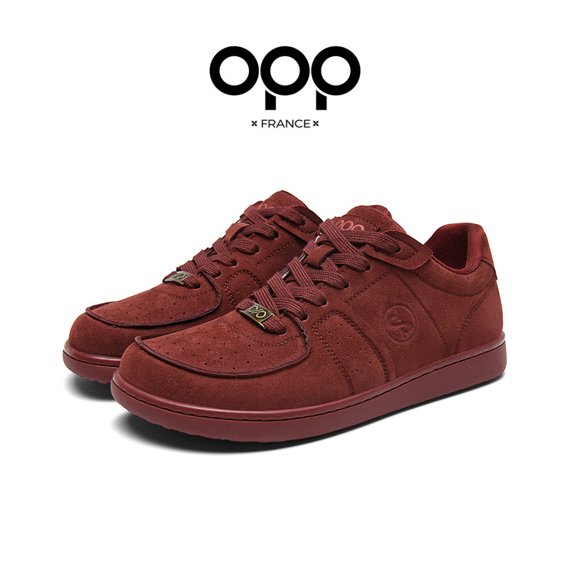 New Balance Shoes 574 - รองเท้าบอร์ดสีแดงสไตล์ใหม่ OPP สำหรับผู้ชาย รองเท้าวิ่งรุ่น Balance 574