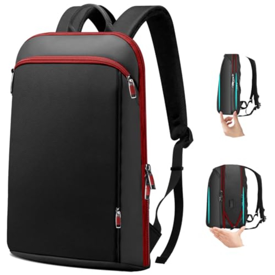 Laptop Backpack 15.6 - กระเป๋าเป้สะพายหลังแล็ปท็อปขนาด 15 15.6 16 นิ้ว บางและขยายได้