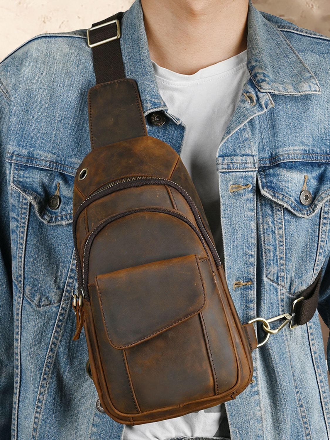 ดีไซเนอร์หรูหรากระเป๋าคาดหน้าอ - Sling Backpack Shoulder บทวิจารณ์และราคา