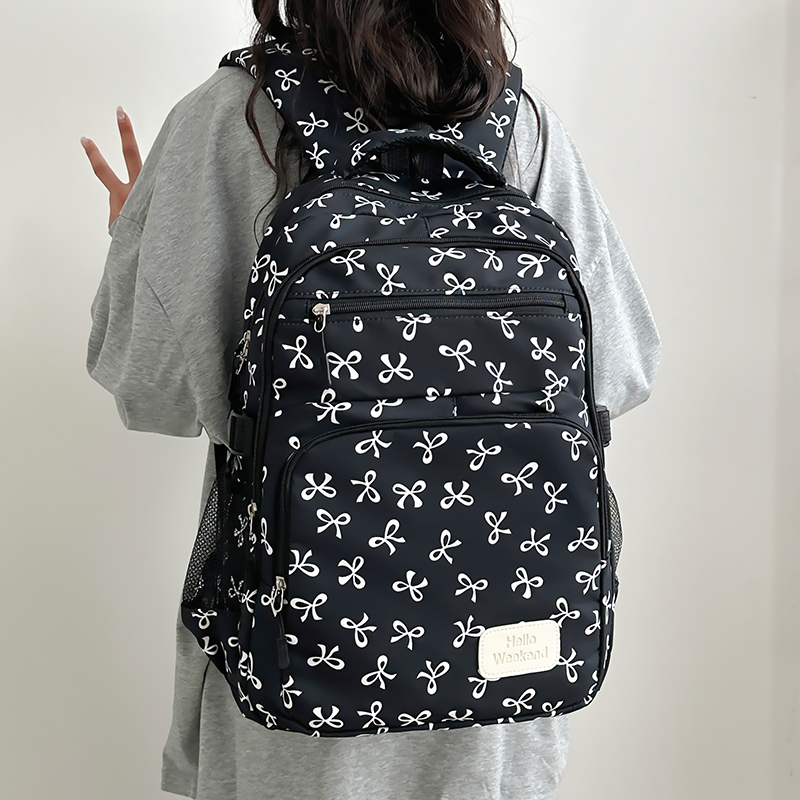 กระเป๋าเป้ลายโบว์น่ารัก 3 ชิ้น - Sling Backpack Shoulder บทวิจารณ์และราคา