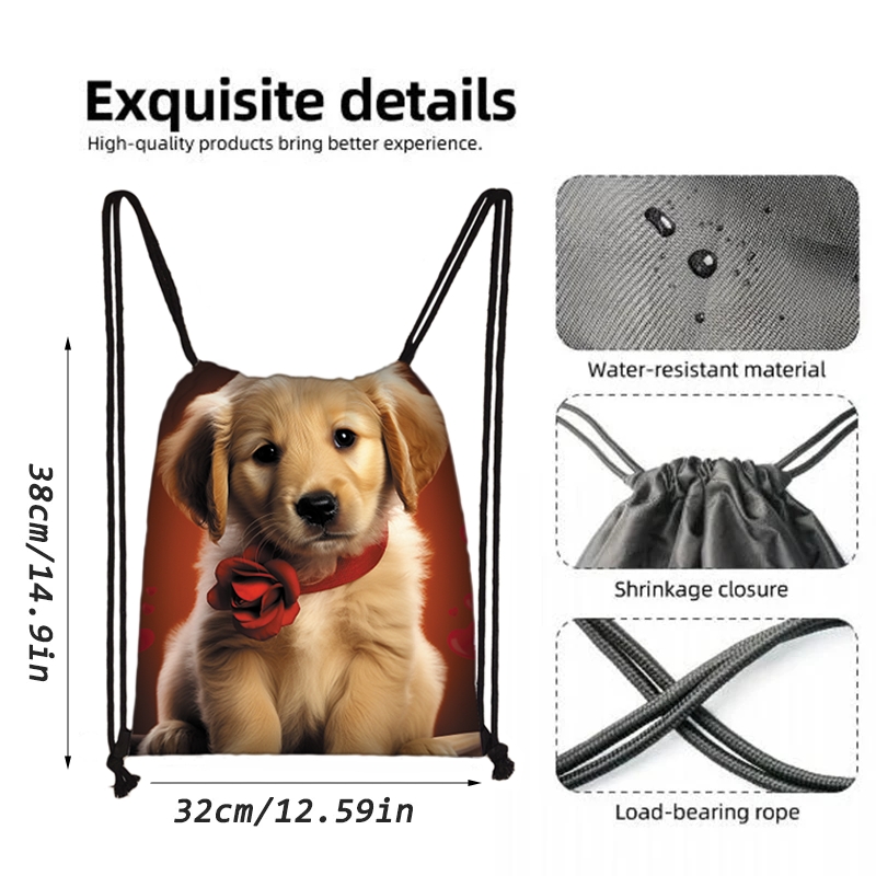 กระเป๋าเป้สะพายหลังลายพิมพ์สำห - Drawstring Gym Bag บทวิจารณ์และราคา
