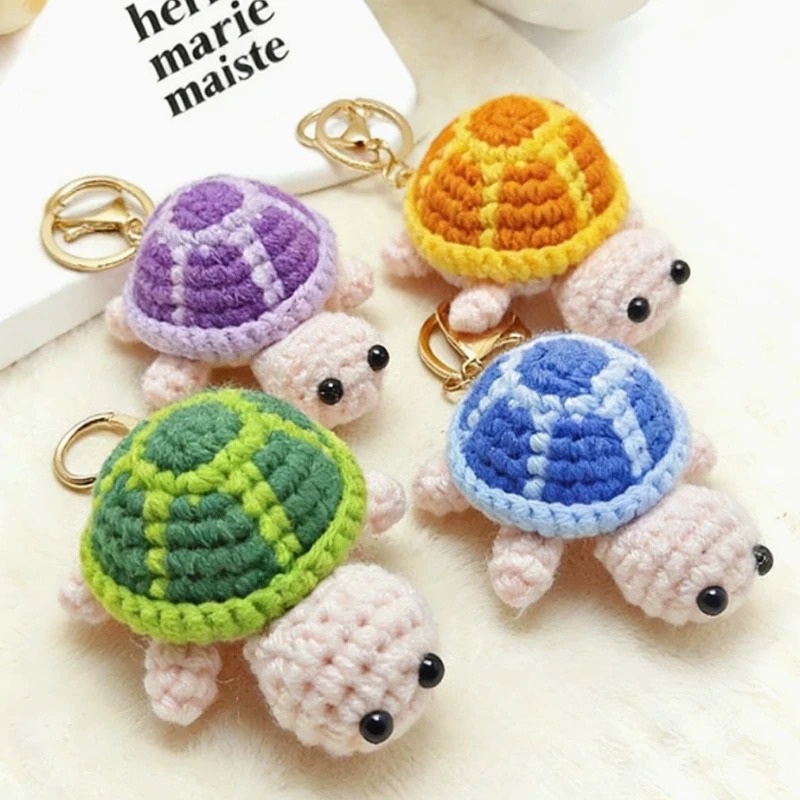 พวงกุญแจเต่าน้อยถักโครเชต์ งาน - Mini Backpack Purse บทวิจารณ์และราคา