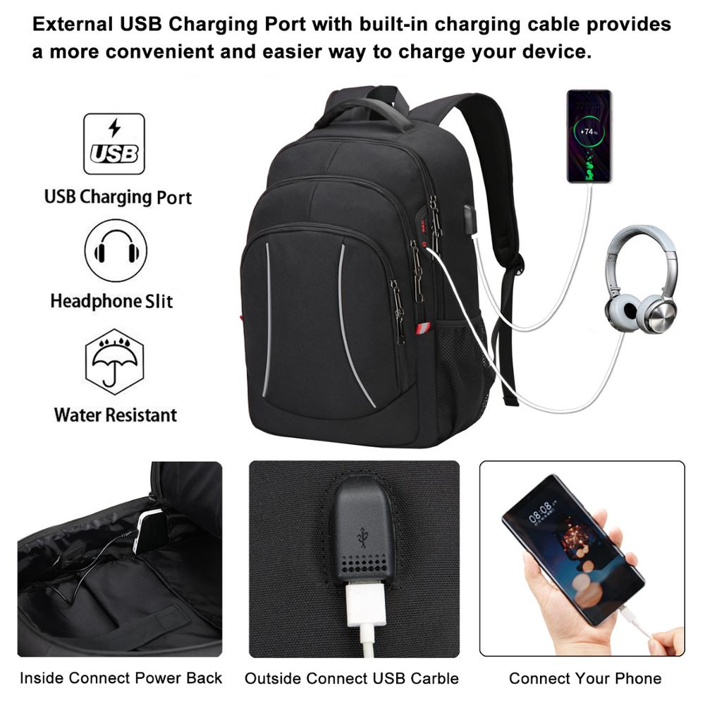ผู้ชายมัลติฟังก์ชั่กระเป๋าเป้ส - Laptop Backpack 15.6 บทวิจารณ์และราคา
