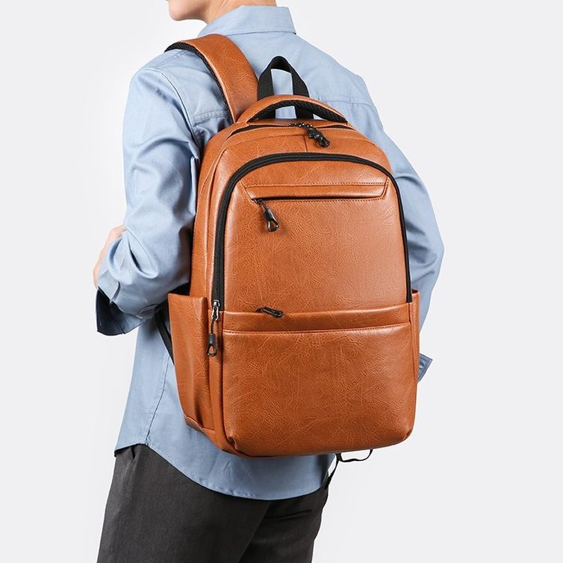 กระเป๋าเป้ธุรกิจหนังพรีเมียม – - Laptop Backpack 15.6 บทวิจารณ์และราคา