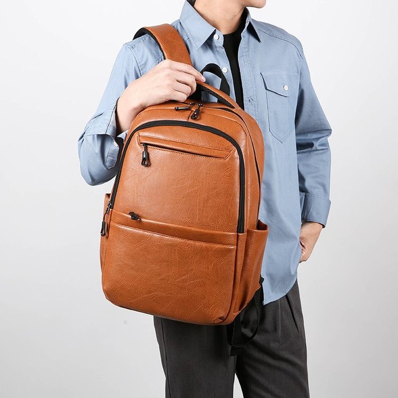 กระเป๋าเป้ธุรกิจหนังพรีเมียม – - Laptop Backpack 15.6 บทวิจารณ์และราคา